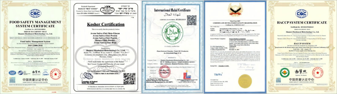 Kiwi Dried Powder Certificate